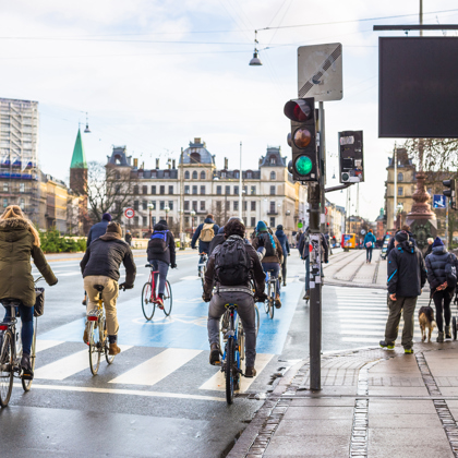 Cykler København Nørrebrogade Drlouisesbro Sck